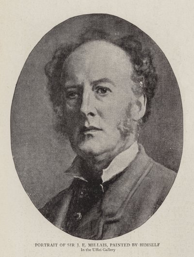 Ritratto di Sir J E Millais, dipinto da lui stesso da John Everett Millais